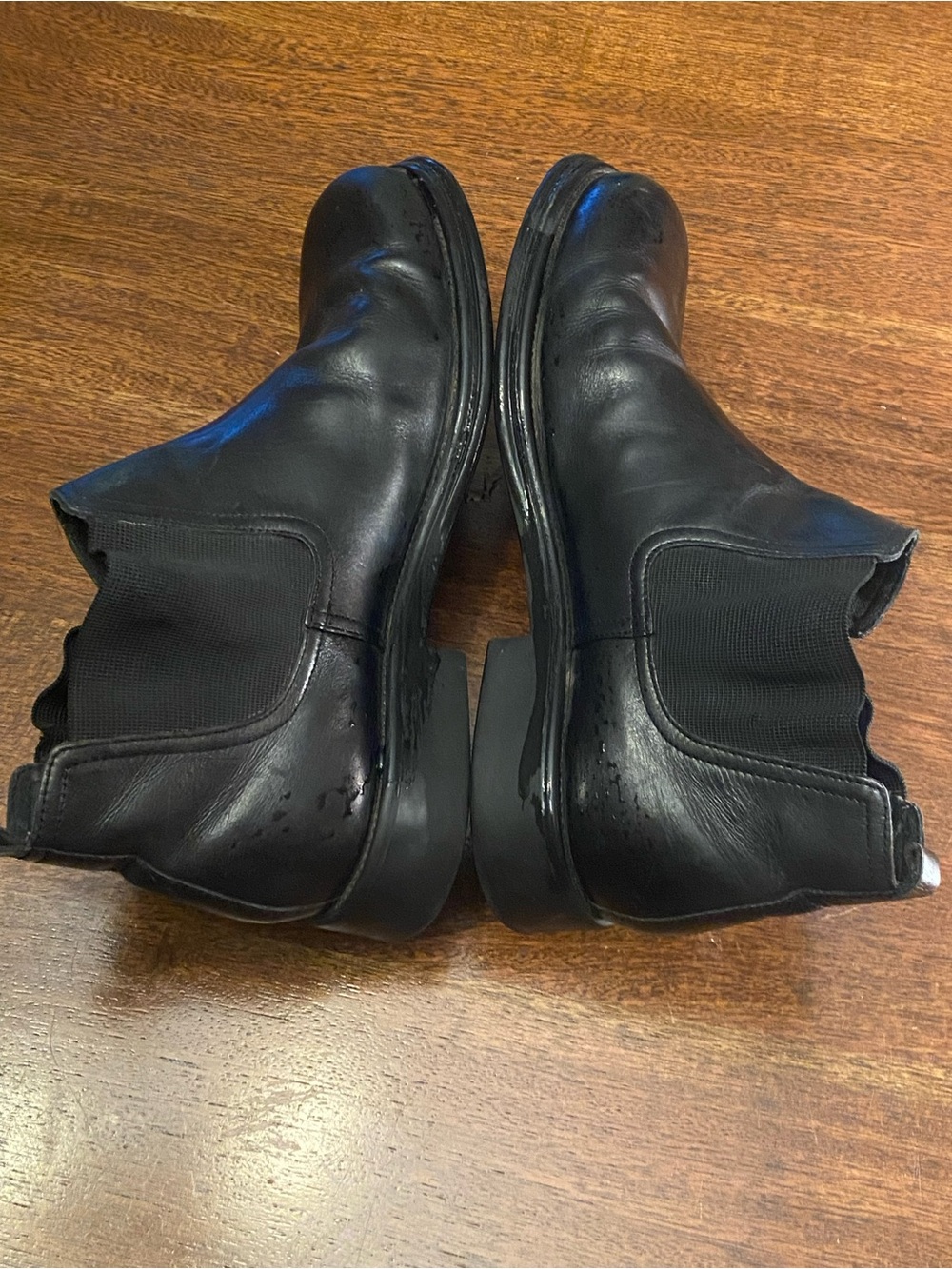 Nunn Bush NXXT Black Leather Chelsea Ankle Boots Mens Size 12 Slip On